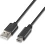 Nanocable Cable USB 2.0 USB-C a USB-A Macho, 0.5m, Negro